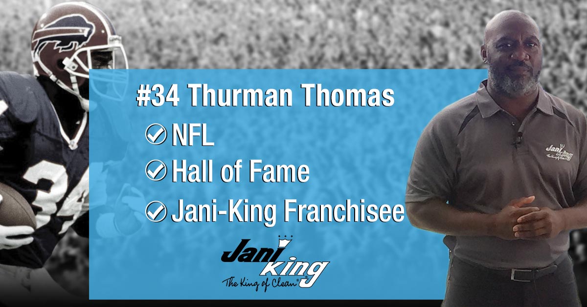 Thurman Thomas Jani-King Franchise Owner #34