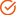 An orange checkmark inside an orange circle on a white background.