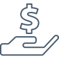 a hand holding a dollar sign a hand holding a dollar sign
