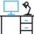 a computer screen with a blue background a computer screen with a blue background