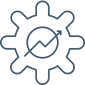 a gear icon with a check mark mark a gear icon with a check mark mark