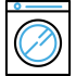 a blue icon of a button with a no button a blue icon of a button with a no button