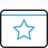 a blue star icon a blue star icon