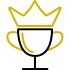 a gold crown on a black background a gold crown on a black background