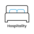 the logo for hospitality